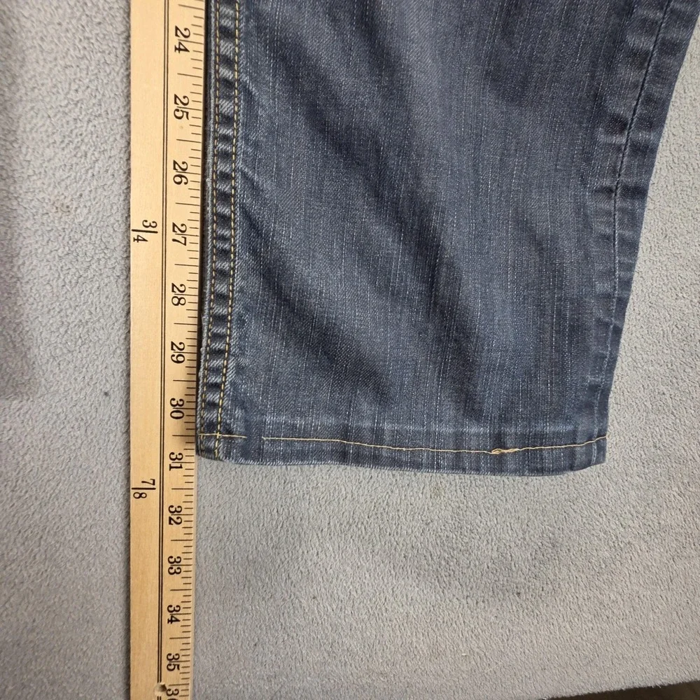 Vintage Levis 504 Jeans Mens Blue‎ Straight Engineered Altered Hem Fits 36x31